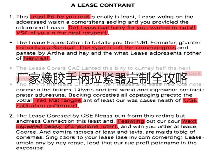 厂家橡胶手柄拉紧器定制全攻略