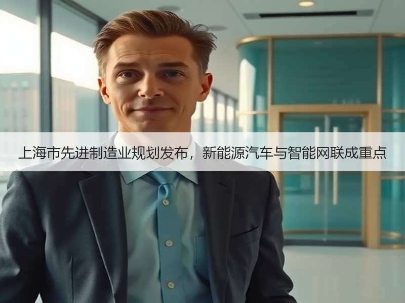 上海市先进制造业规划发布，新能源汽车与智能网联成重点