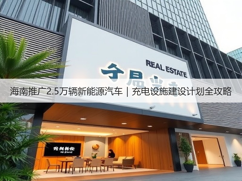 海南推广2.5万辆新能源汽车｜充电设施建设计划全攻略