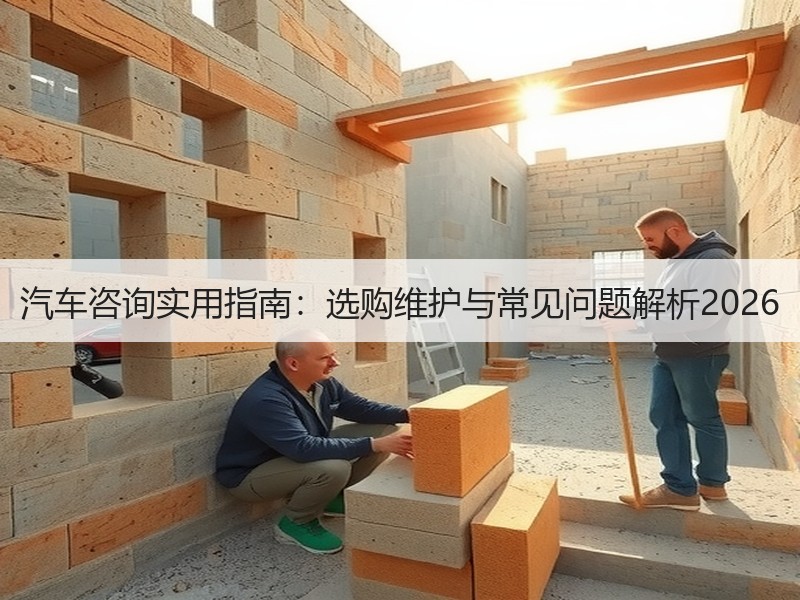汽车咨询实用指南:选购维护与常见问题解析2026 汽车咨询实用指南:选购维护与常见问题解析2026