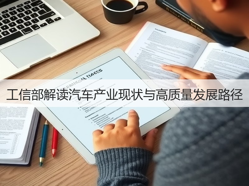 工信部解读汽车产业现状与高质量发展路径 工信部解读汽车产业现状与高质量发展路径