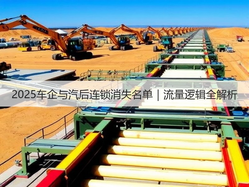 2025车企与汽后连锁消失名单｜流量逻辑全解析