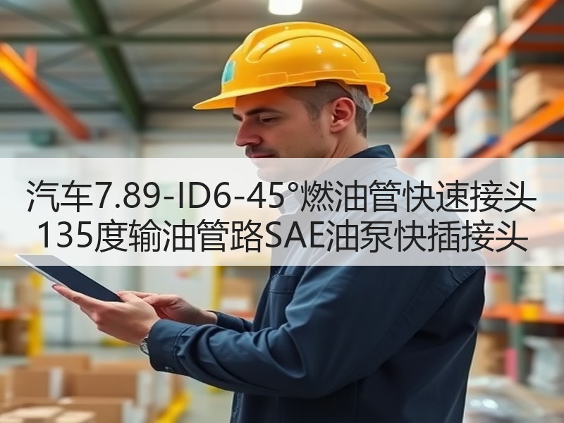 汽车7.89-ID6-45°燃油管快速接头 135度输油管路SAE油泵快插接头 汽车7.89-ID6-45°燃油管快速接头 135度输油管路SAE油泵快插接头