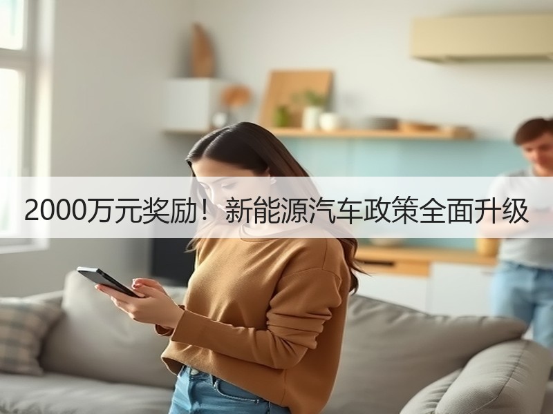 2000万元奖励！新能源汽车政策全面升级