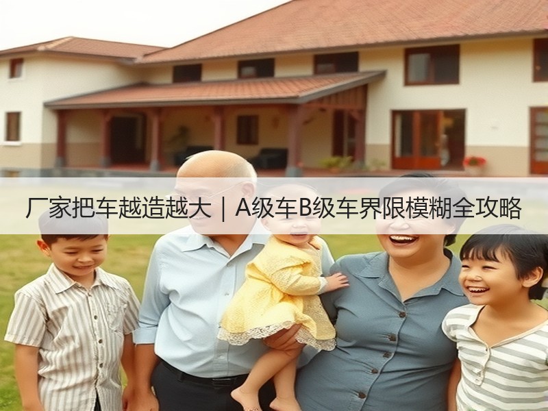 厂家把车越造越大|A级车B级车界限模糊全攻略 厂家把车越造越大|A级车B级车界限模糊全攻略