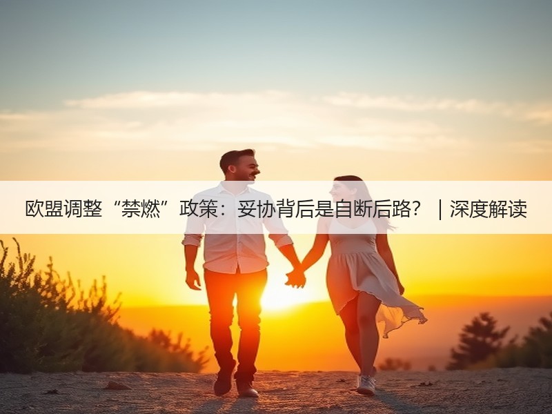 欧盟调整“禁燃”政策：妥协背后是自断后路？｜深度解读