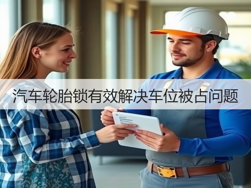 汽车轮胎锁有效解决车位被占问题