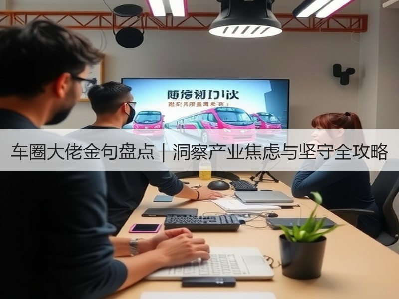车圈大佬金句盘点|洞察产业焦虑与坚守全攻略 车圈大佬金句盘点|洞察产业焦虑与坚守全攻略