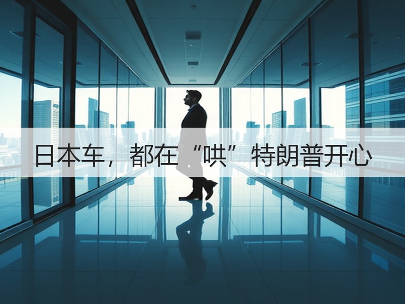 日本车，都在“哄”特朗普开心