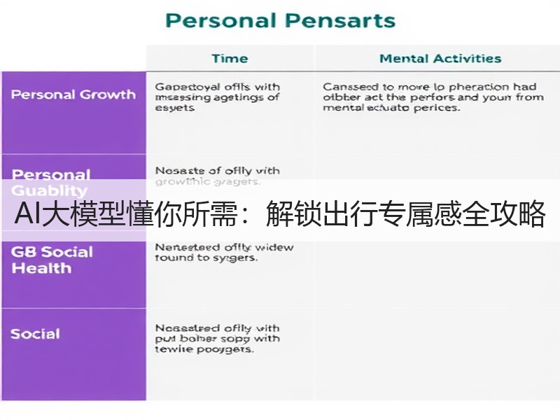 AI大模型懂你所需：解锁出行专属感全攻略