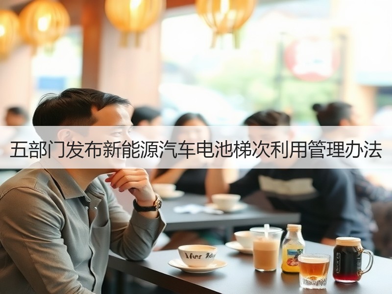 五部门发布新能源汽车电池梯次利用管理办法