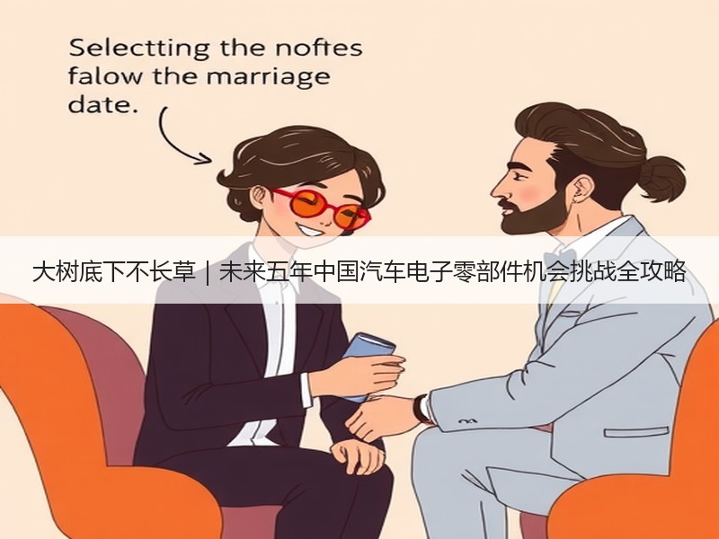大树底下不长草｜未来五年中国汽车电子零部件机会挑战全攻略