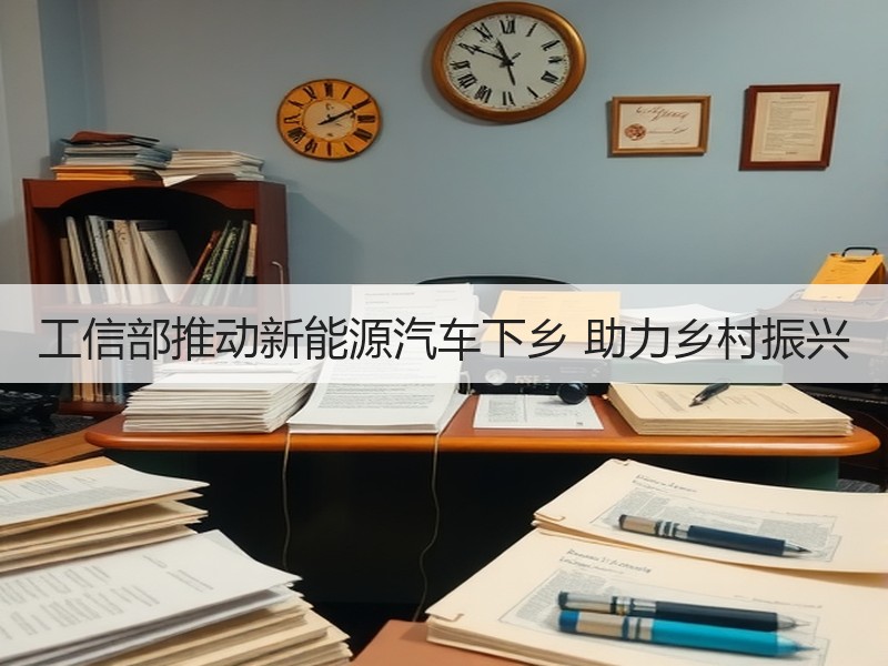 工信部推动新能源汽车下乡 助力乡村振兴
