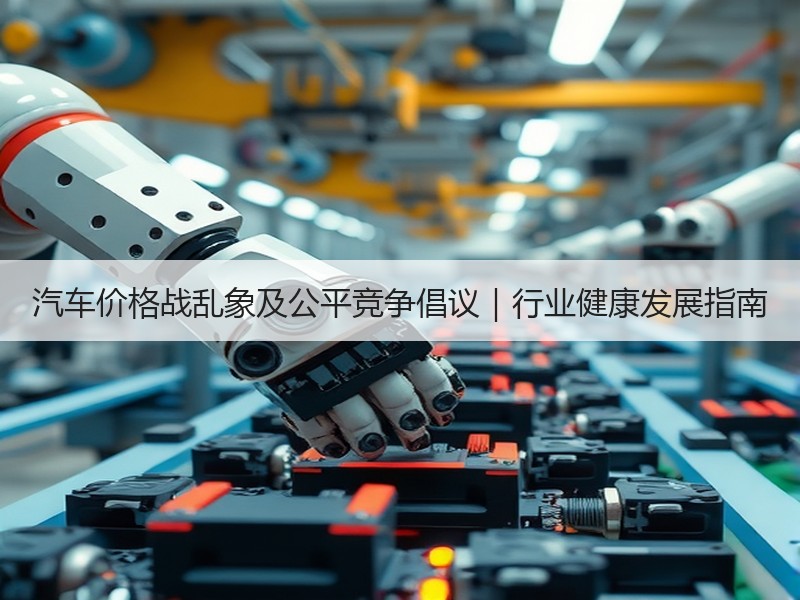 汽车价格战乱象及公平竞争倡议|行业健康发展指南 汽车价格战乱象及公平竞争倡议|行业健康发展指南