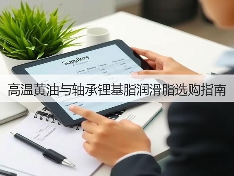高温黄油与轴承锂基脂润滑脂选购指南