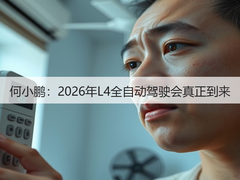 何小鹏：2026年L4全自动驾驶会真正到来