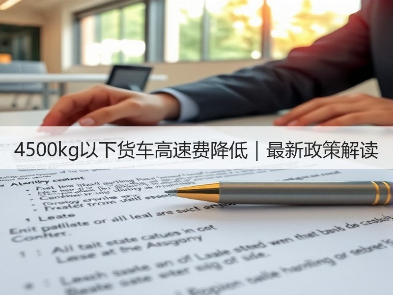 4500kg以下货车高速费降低|最新政策解读 4500kg以下货车高速费降低|最新政策解读