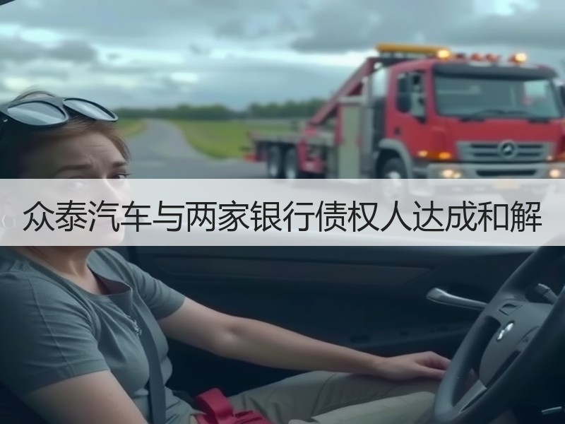 众泰汽车与两家银行债权人达成和解