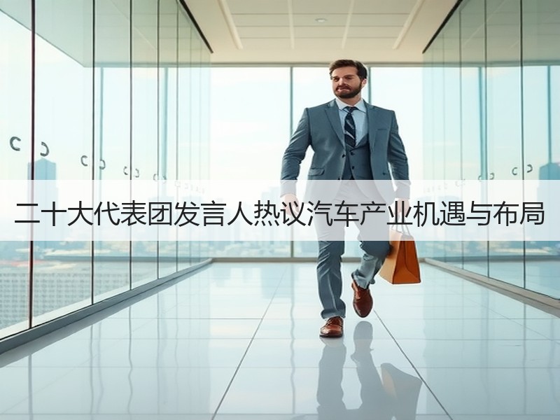 二十大代表团发言人热议汽车产业机遇与布局 二十大代表团发言人热议汽车产业机遇与布局