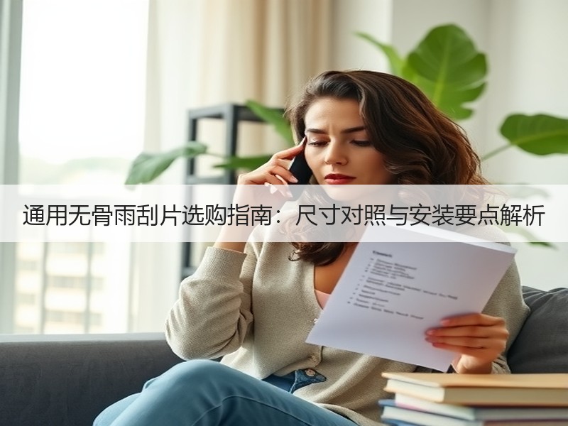 通用无骨雨刮片选购指南：尺寸对照与安装要点解析