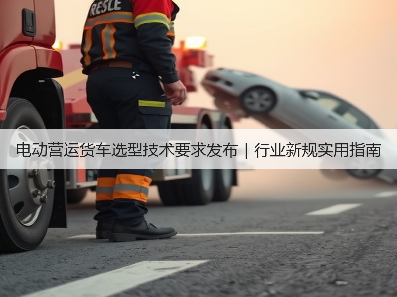 电动营运货车选型技术要求发布|行业新规实用指南 电动营运货车选型技术要求发布|行业新规实用指南