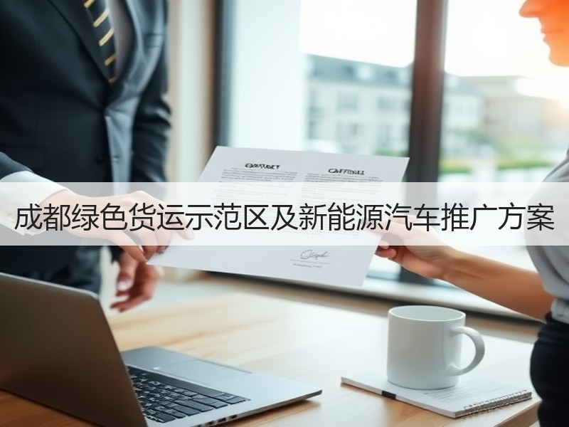 成都绿色货运示范区及新能源汽车推广方案