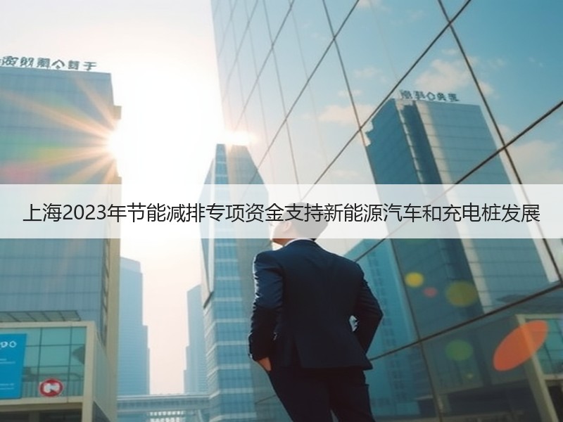 上海2023年节能减排专项资金支持新能源汽车和充电桩发展 上海2023年节能减排专项资金支持新能源汽车和充电桩发展